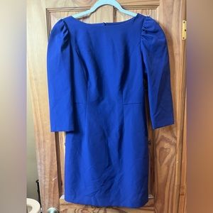 Gorgeous MILLY blue long sleeve pencil dress EUC 6/8 stretch